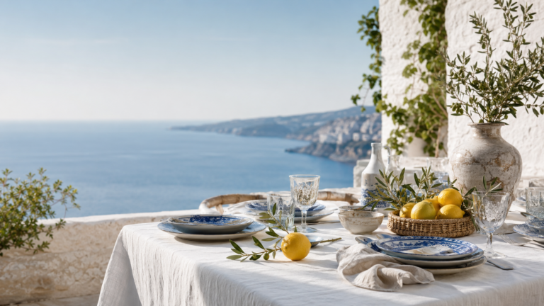 How to Set a Beautiful Mediterranean-Inspired Table for Everyday Gatherings