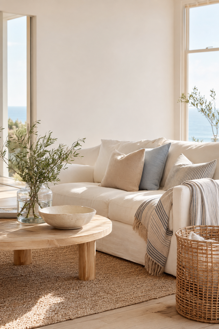 9 Coastal Living Room Ideas for a Calm, Collected Space